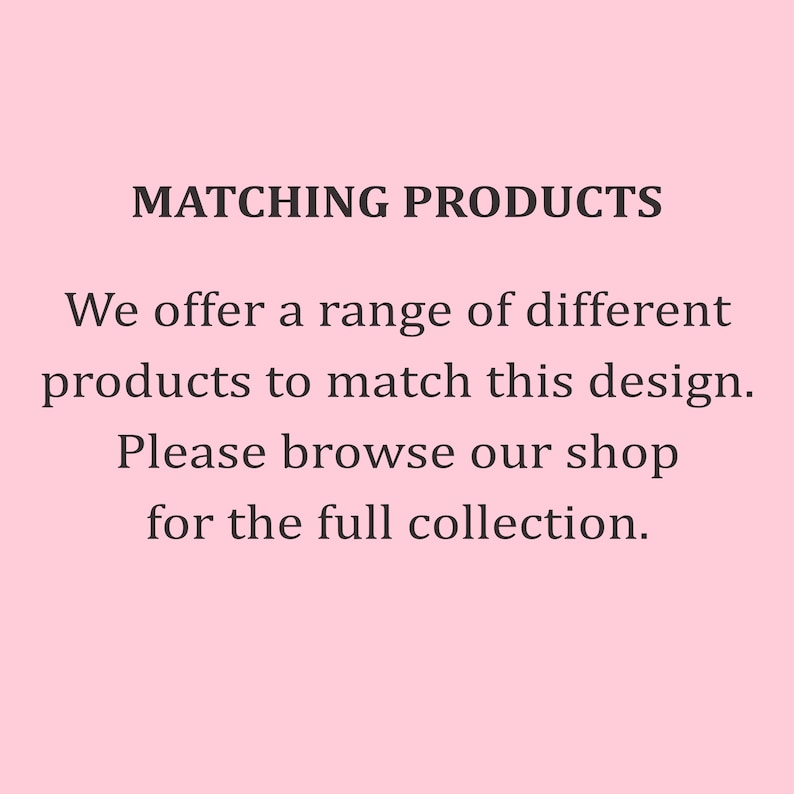 a pink background with the words matching products we offer a range of different products to