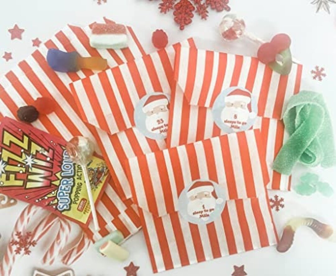 Personalised Advent Calendar Bag DIY Paper Bags Christmas 24 Etsy UK