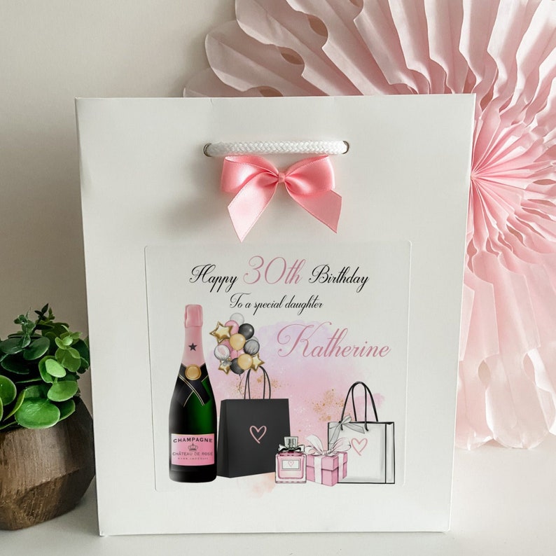 Personalised Birthday Gift Bag Small W20 x H24 x D10 cm