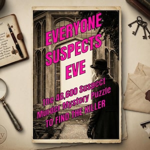 Utskrivbart mordmysteriumspel | Hitta mördaren-pussel | Detektivmysterium PDF | Utskrivbart mordmysterium | Direktnedladdning