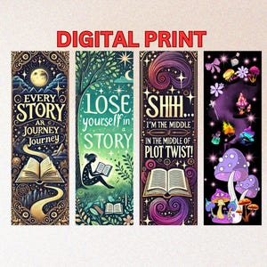 Magic Bookmark -Mystical Magic Bookmark Set – Enchanted Witchy Bookmarks for Fantasy and Occult Lover-Book Lover