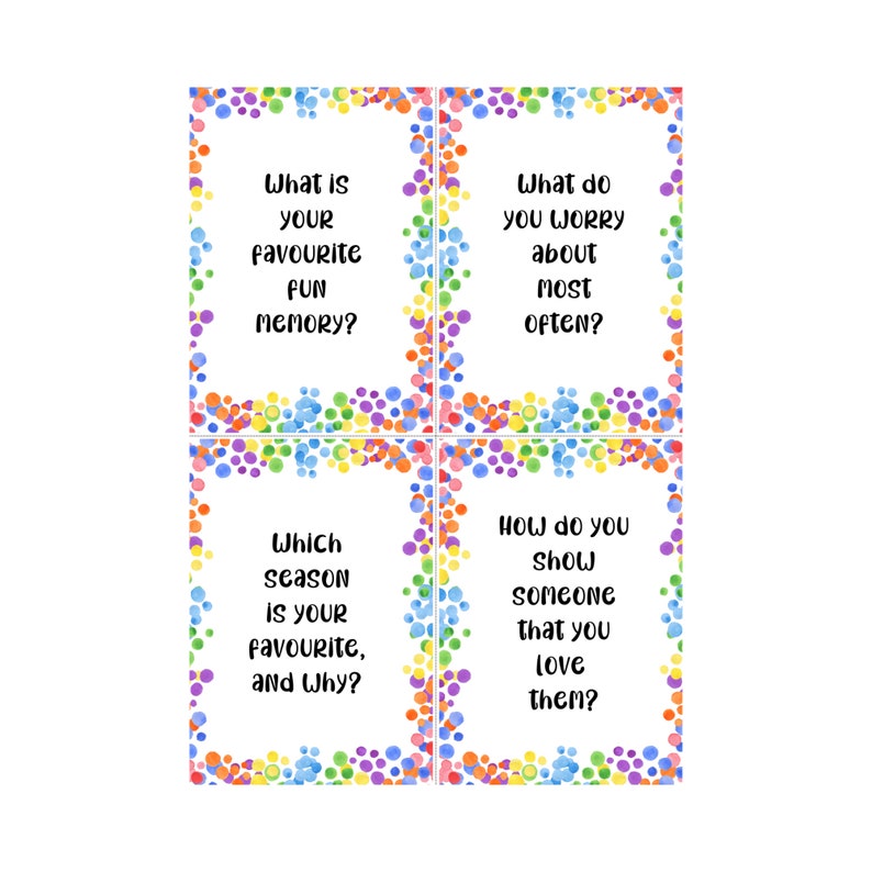 Conversation Starters for Kids, Questions for Kids, Kids Games for