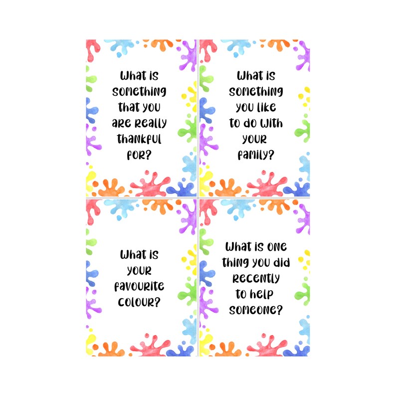 Conversation Starters for Kids, Questions for Kids, Kids Games for