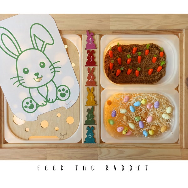 Feed the rabbit imprimible para caja Trofast