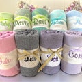 Personalized Beach Towel Gift, Cotton Custom Towel, Unique Christmas Gift, Bridal Shower, Embroidered Bachelorette Present, Trip Cruise Gift