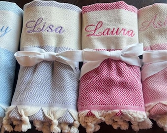 Custom Beach Towel, Personalized Name Towels, Summer Essentials, Vacation Must Have, Bachelorette Party Favors, Bridesmaid Gift Ideas