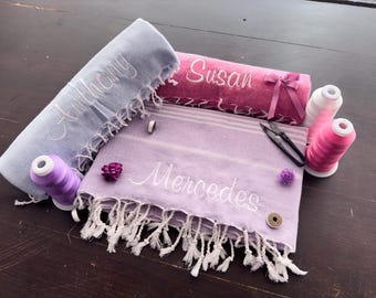 Beach Towel, Personalized Towel, Custom Name Towel, Lightweight Travel Towel, 40''x70'' Custom Beach Towel, Beach Towels for Adults and Kids