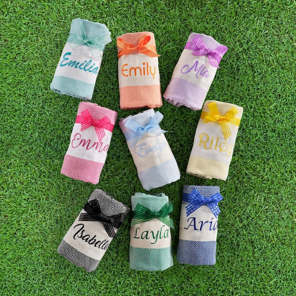 Bomboniera per addio al nubilato, telo da spiaggia personalizzato, regalo per crociera, regalo per viaggio tra ragazze, telo da spiaggia per addio al nubilato, regalo personalizzato per matrimonio