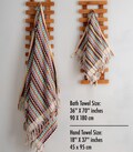 Handmade Organic Cotton Rainbow Hand Towel, Birthday Gift for Her, Turkish Kitchen Towel, Custom Gift Towel, Bath Decor Towel, Face Towel