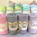 Personalized Embroidered Beach Towel, beach towel gift, 40x70&#39;&#39; custom beach towel, bridesmaid gifts box for sister, girls, birthday, family