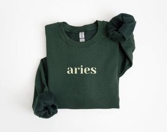 Aries Sweatshirt | Aries TShirt | Aries Shirts | Astrology Sweater | Zodiac Sweatshirt | Aries | Zodiac Gift | Aries Gift | Preppy Hoodie