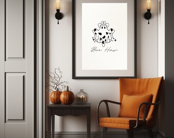 Spooky Cow Halloween Wall Art | Halloween Wall Decorations | Halloween Wall Art Printable | Halloween Wall Art | Halloween Wall Art Decor