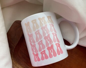 Mama Kaffeebecher | Geschenkidee Mama  | Muttertag | Trinkbecher Mama | Keramik Tasse | mom Club | Mum Mama Mom