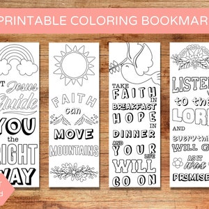 Segnalibri da colorare con versetti biblici stampabili: affermazioni cattoliche (download PDF)