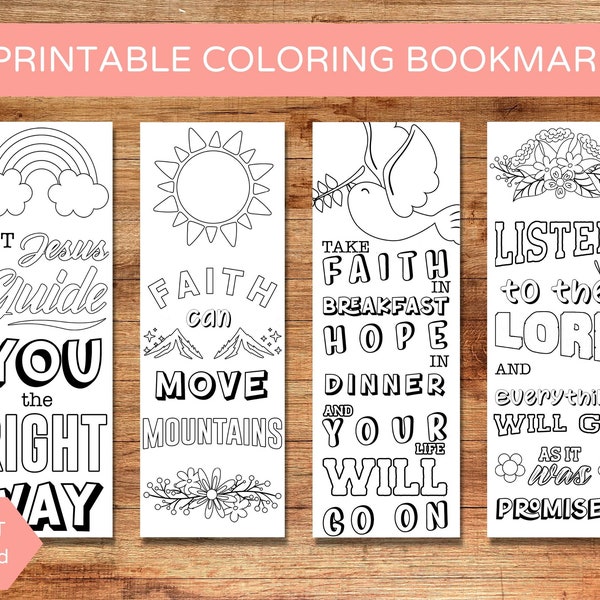 Printable Bookmarks Christian - Etsy