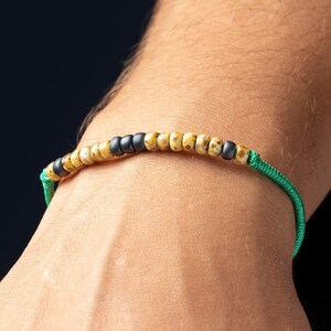 Handgemaakte Miyuki-kralenarmband: groene gevlochten verstelbare sieraden