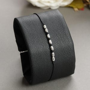 Custom Morse Code Bracelet: Miyuki Beads, Sterling Silver - Personalized Secret Message