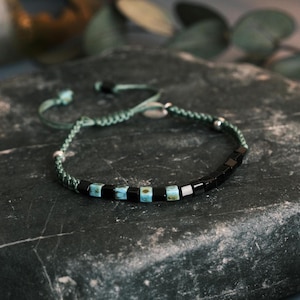Custom Morse Code Macrame Bracelet: Personalized Secret Message Jewelry