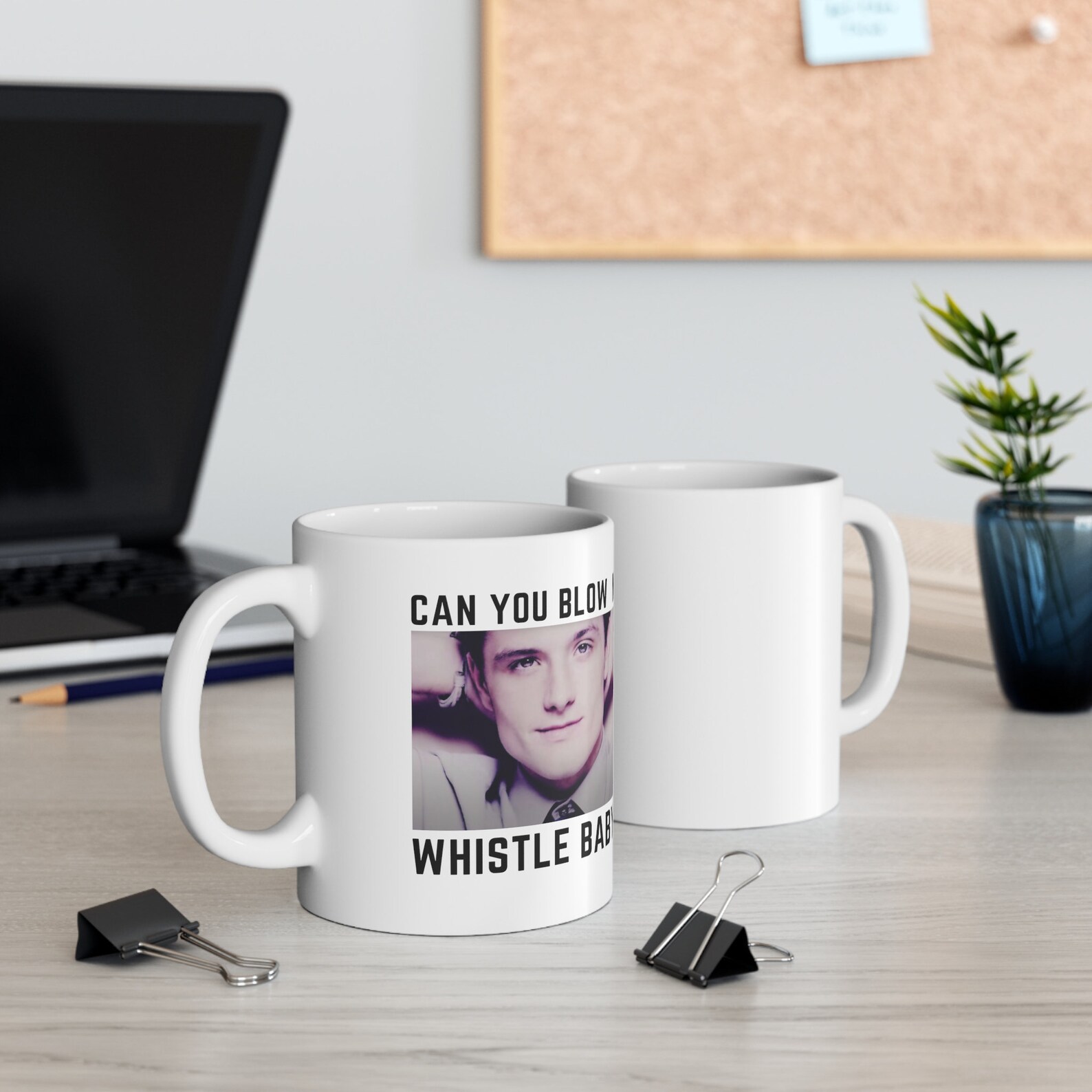 Can You Blow My Whistle Baby Josh Hutcherson Mug, Funny Josh Hutcherson