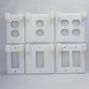 Replacement outlet wall plate for Cage Innovation electric toothbrush holders