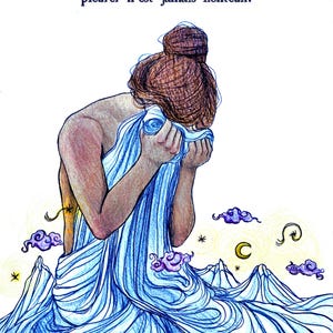Carte Postale Santé Mentale - "Pleurer n'est jamais honteux"