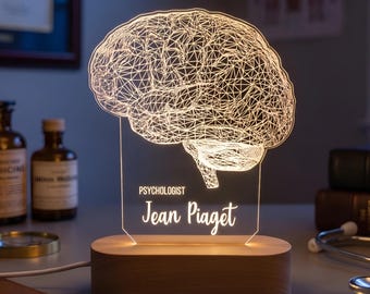Personalized Lamp for  Psychologist. Psychology Student Graduation Gift. 3D Brain Lamp, Personalized Gift for Neurologist.