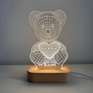 Led teddy bear Etsy M xico