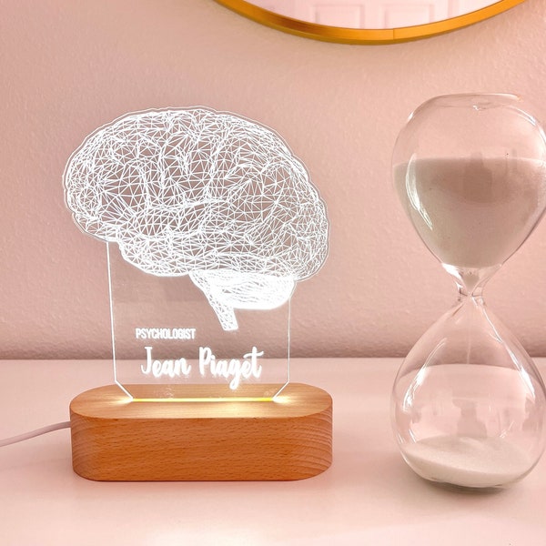 Lámpara personalizada para Psicólogo. Regalo de graduación para estudiantes de psicología. Lámpara Cerebral 3D, Regalo Personalizado para Neurólogo.