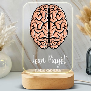 Personalized Brain Night Light - Custom LED Lamp for Science Lovers, Perfect Gift for Students and Thinkers, Unique Room Decor, Nightlight