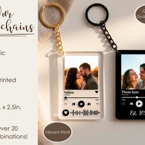 Band Custom Key Rings Personalized Music Photo Keychain / Custom Music Photo Keyring ...