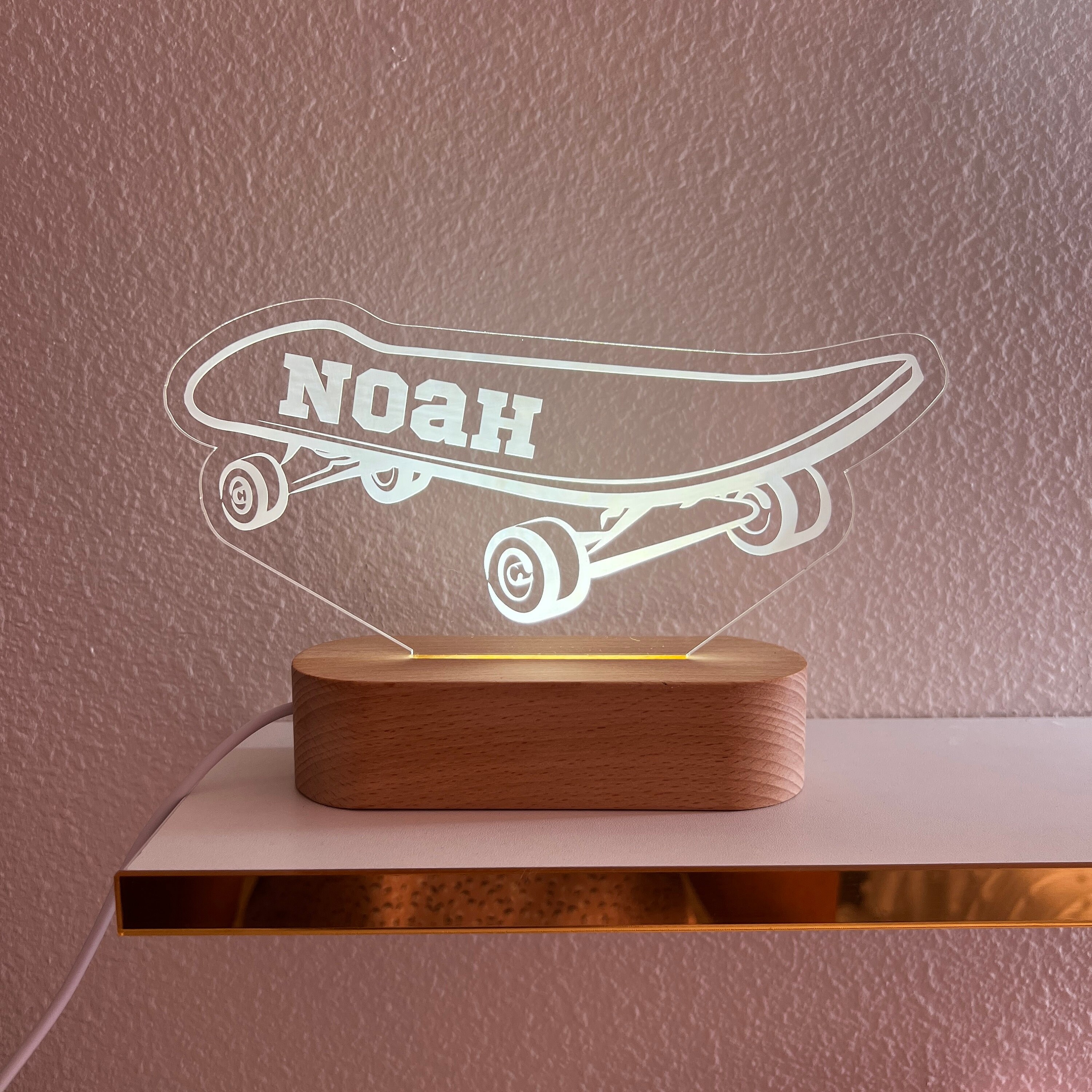 Light Up Skateboard Metal Skate Shop Sign LED 3D Wall Art Teen Skater Room Decor Light Up Skateboard Metal Skate Shop Sign LED 3D Wall Art Teen Skater Room Decor