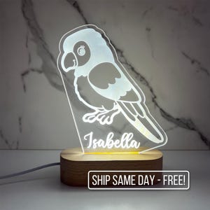 Lámpara de dibujos animados de pájaro con nombre personalizado / Decoración LED de nube personalizada para dormitorio / Regalo para baby shower / Regalo para recién nacidos / Regalo para niños pequeños / Lámpara para niños