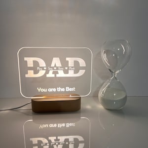 Custom LED Name Light Personalized Gift for Dad Light up Sign Logo Sign / Custom dad present / Men's Gift / Father's Day gift image 4