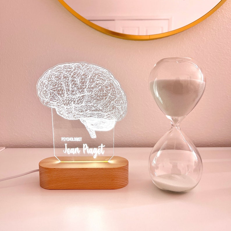 Personalized Lamp for Psychologist. Psychology Student Graduation Gift. 3D Brain Lamp, Personalized Gift for Neurologist. image 1