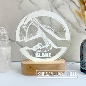 Personalized Karate Night Light - Custom LED Lamp for Martial Arts Fans, Perfect Gift for Karate Lovers, Unique Room Decor Sporty Nightlight