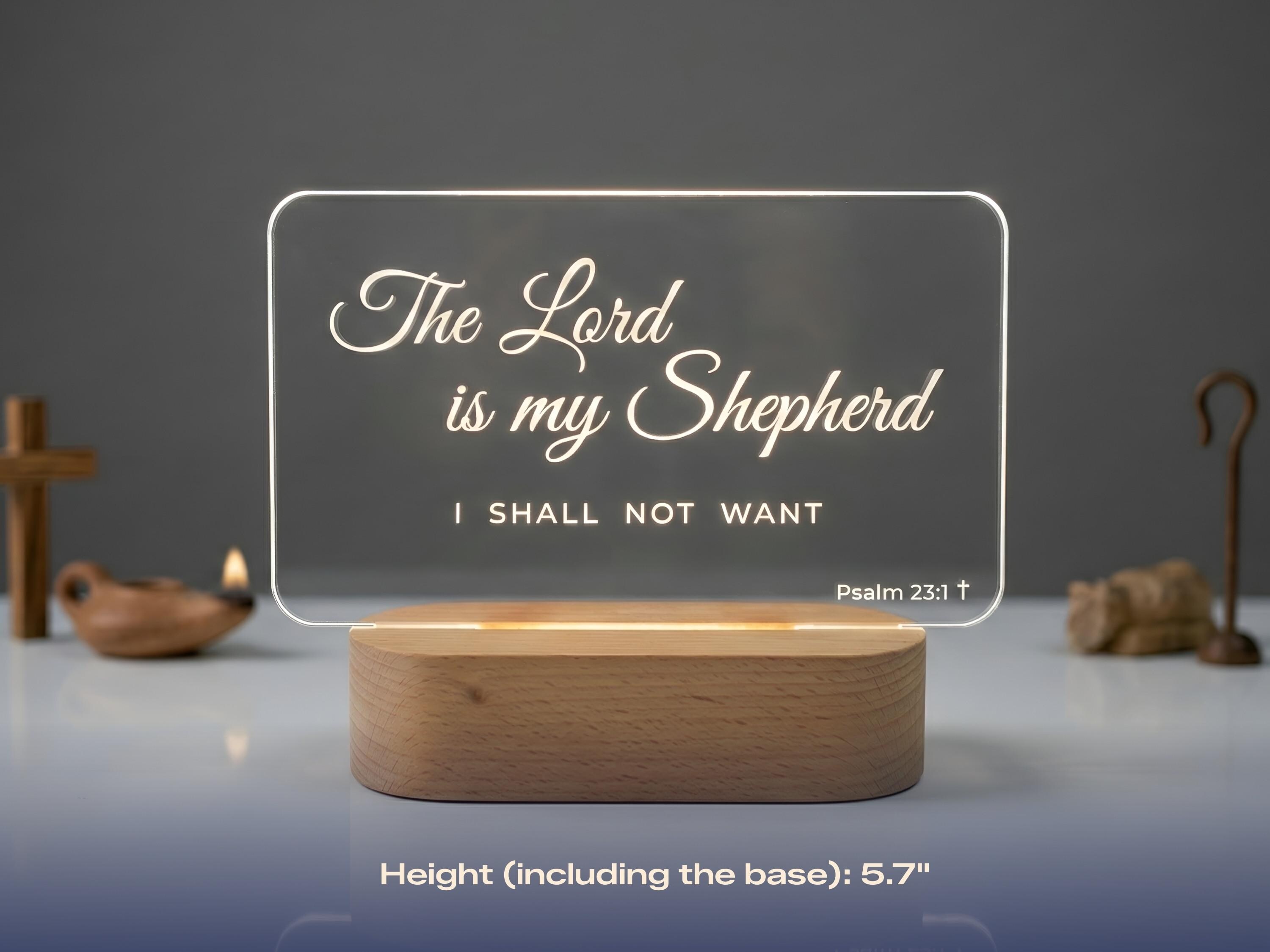 Personalized Christian LED Lamp Custom Bible Verse Night Light Faith ...