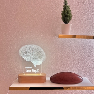 Personalized Lamp for Psychologist. Psychology Student Graduation Gift. 3D Brain Lamp, Personalized Gift for Neurologist. 画像 6