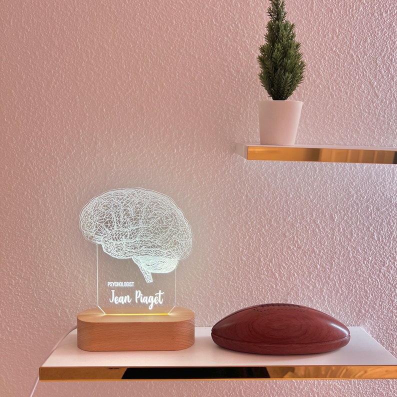 Personalized Lamp for Psychologist. Psychology Student Graduation Gift. 3D Brain Lamp, Personalized Gift for Neurologist. 画像 6