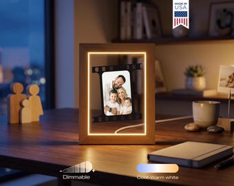 Custom Film Strip Photo Lamp - Personalized Family Picture Frame, Photo Reel Keepsake Gift, LED Night Light Decor