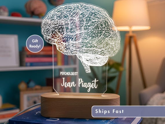 Personalized Lamp for  Psychologist. Psychology Student Graduation Gift. 3D Brain Lamp, Personalized Gift for Neurologist.