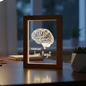 Brain LED Photo Frame Lamp | Custom Personalized Light-Up Name Sign | Ideal for Office Decor | Unique Home decor for Psychology Student Gift image 9