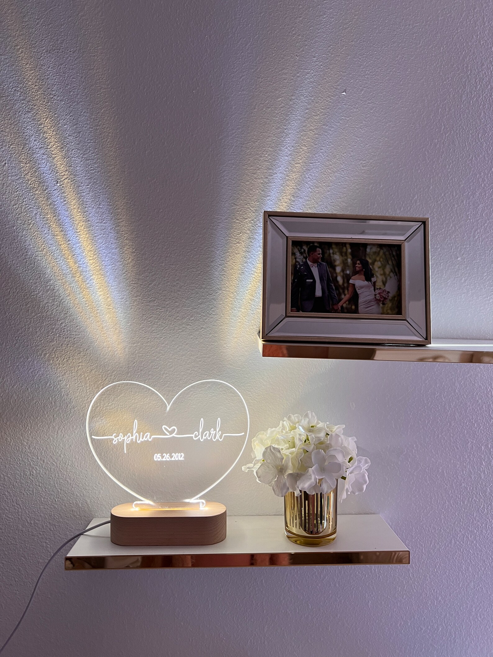 Custom LED Name Light Personalized Valentines Gift Light Etsy