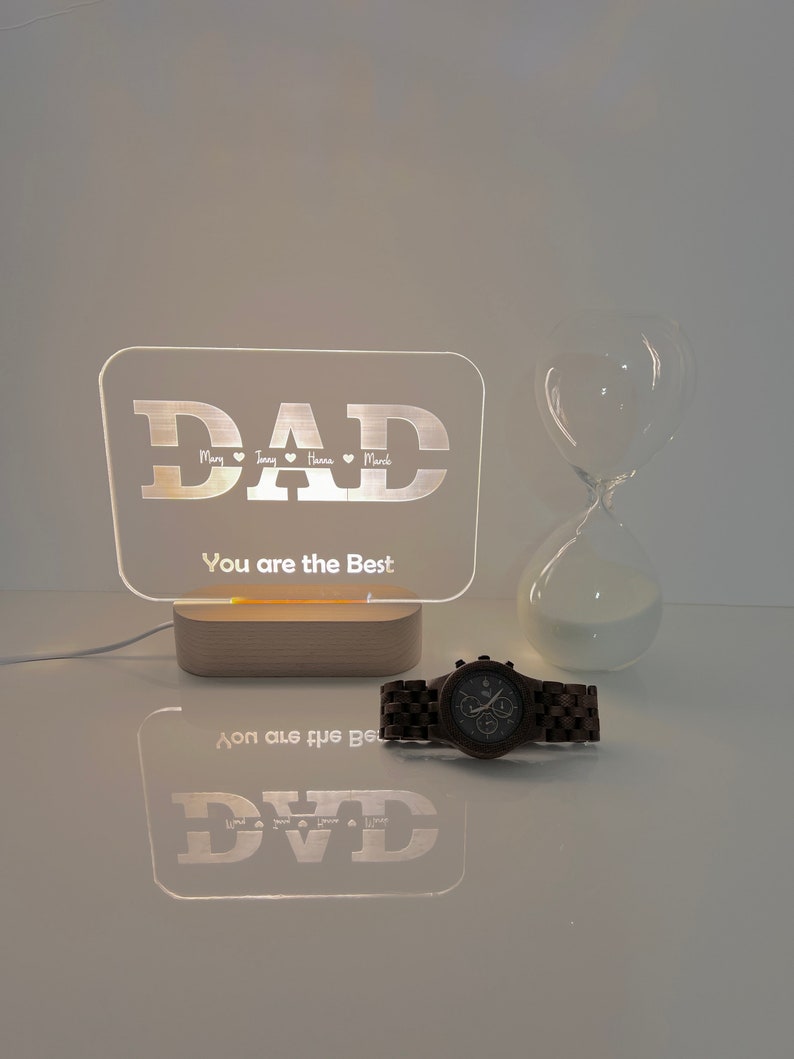 Custom LED Name Light Personalized Gift for Dad Light up Sign Logo Sign / Custom dad present / Men's Gift / Father's Day gift image 5