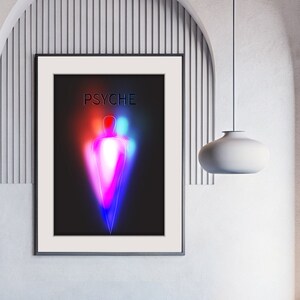 Psyche, Digital Wall Art from the Self Series , Abstract Artsy Wall Print