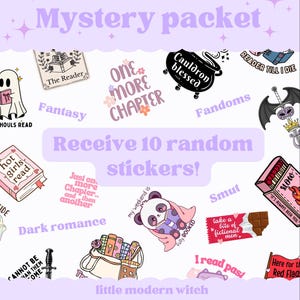 Mystery package sticker | 10 random | dark romance fandom fantasy acotar smut funny