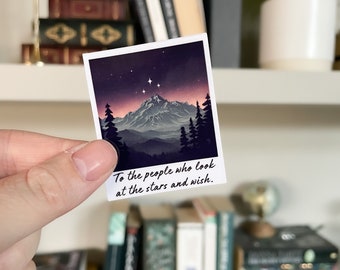 Velaris Polaroid sticker | booklover | acotar sticker | stickers for readers