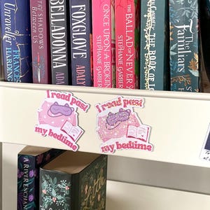 I read past my bedtime fridge magnet  | tbr cart magnets | booklover | items for readers | bookish things