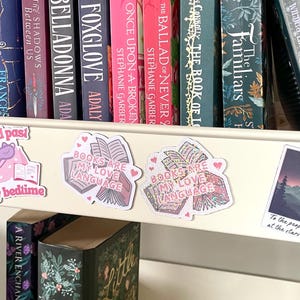 Books are my love language fridge magnet  | tbr cart magnets | booklover | items for readers | bookish things