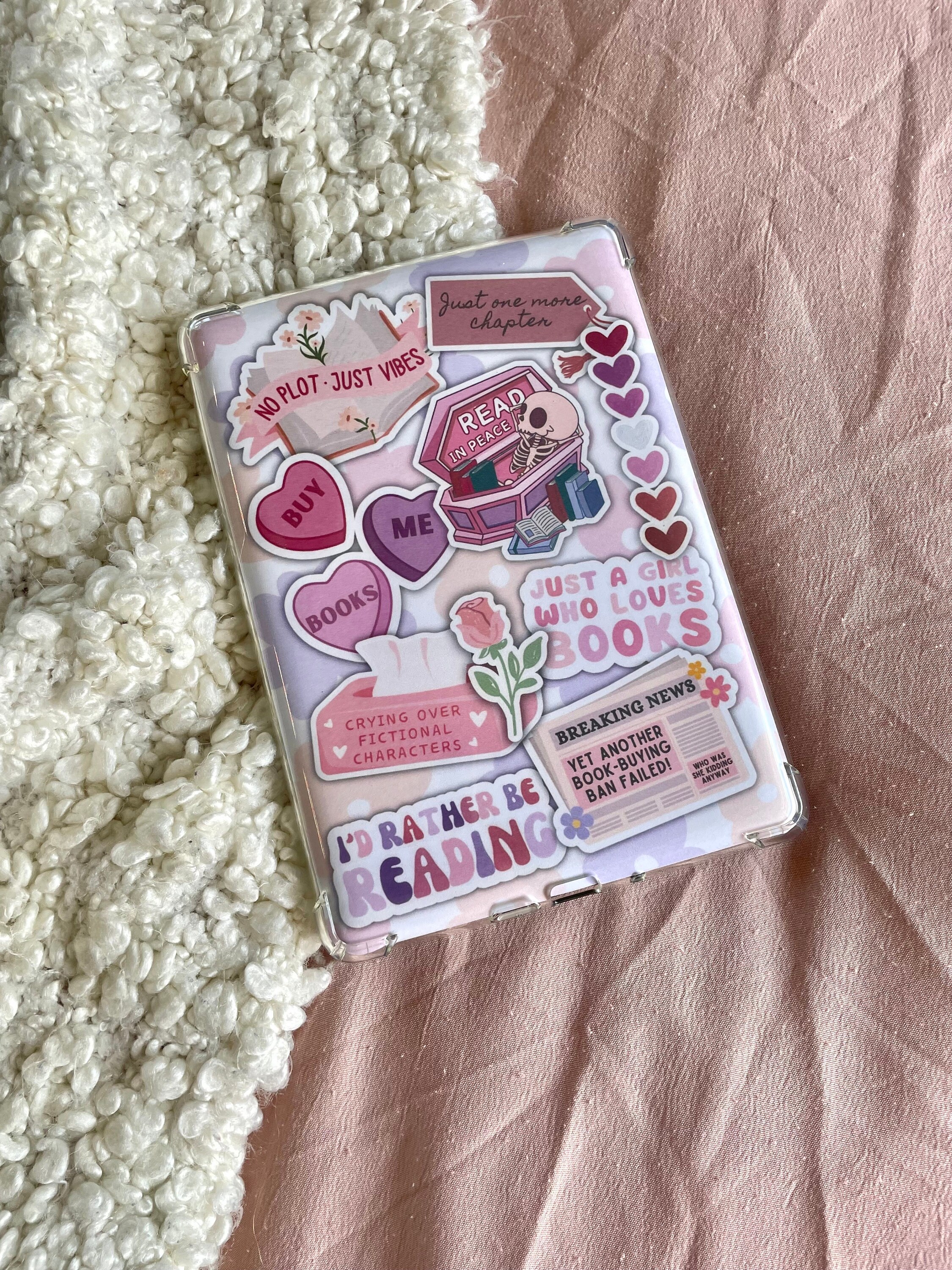 Kindle Insert | Cute Pink Aesthetic | Instant Download | Paperwhite ...