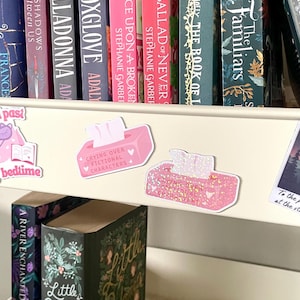 Crying over fictional character fridge magnet | tbr cart magnets | booklover | items for readers | bookish things